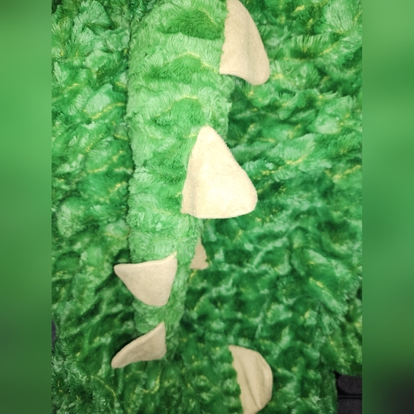 Briefly Stated Dinosaur Dragon Suit Costume T Rex Size Large Pajama Hooded Zip - Picture 7 of 8